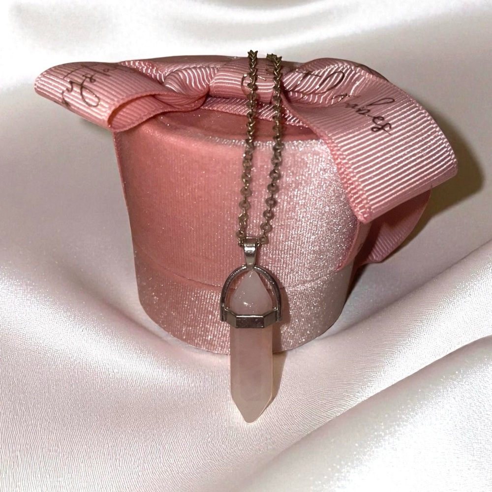 🩷Rose Quartz Pendant Necklace